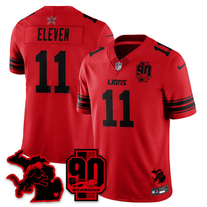 DET 'Stranger Things Edition' Vapor Limited Jersey - All Stitched