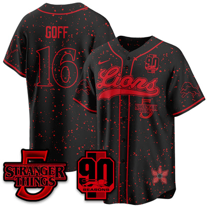 DET 'Stranger Things Edition' Vapor Limited Baseball Jersey - All Stitched