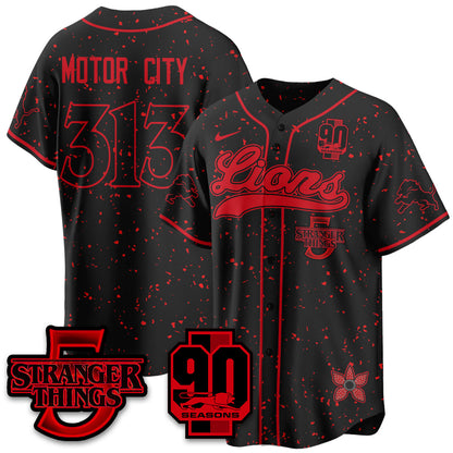 DET 'Stranger Things Edition' Vapor Limited Baseball Jersey - All Stitched