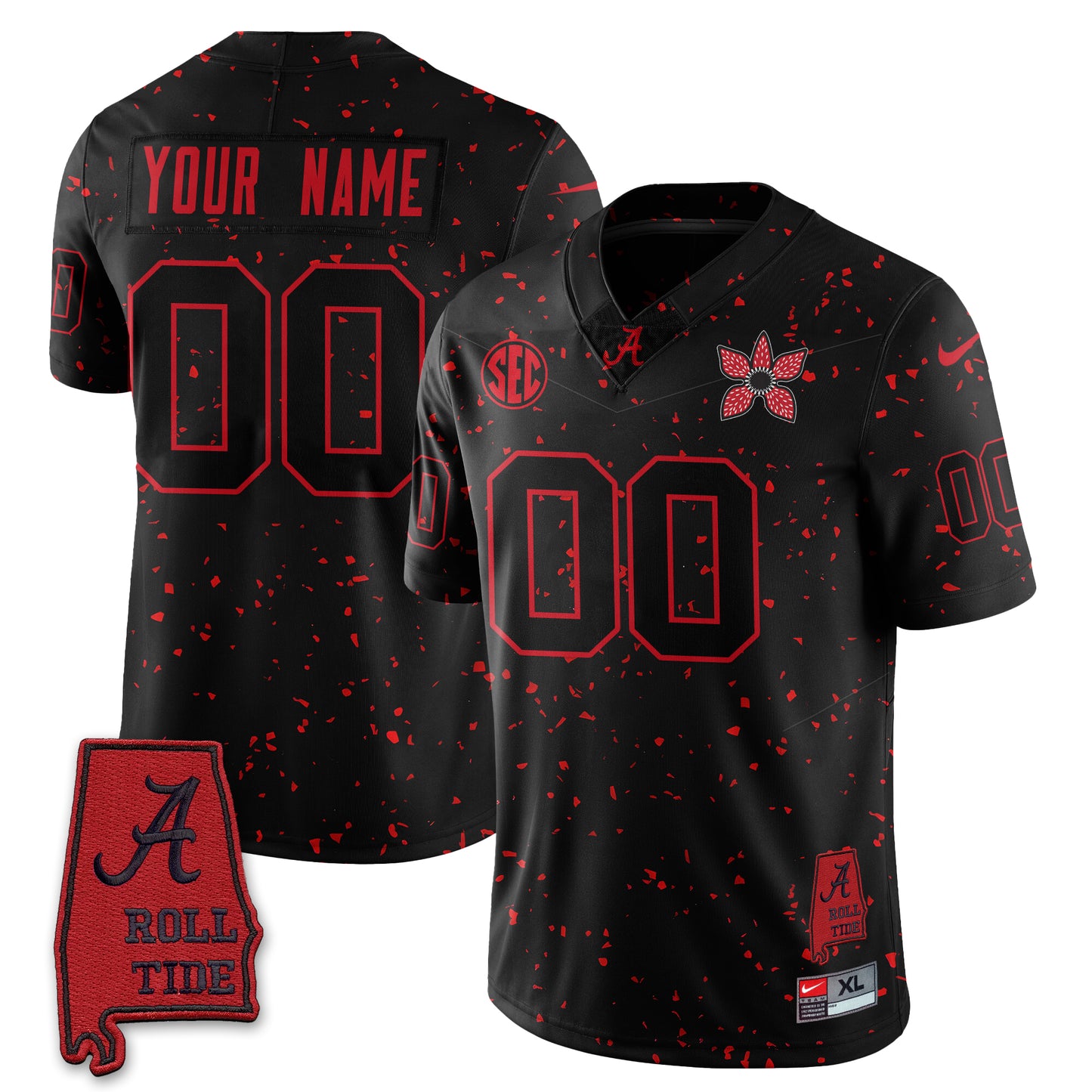 Custom BAMA 'Stranger Things Edition' Vapor Limited Jersey - All Stitched (Copy)