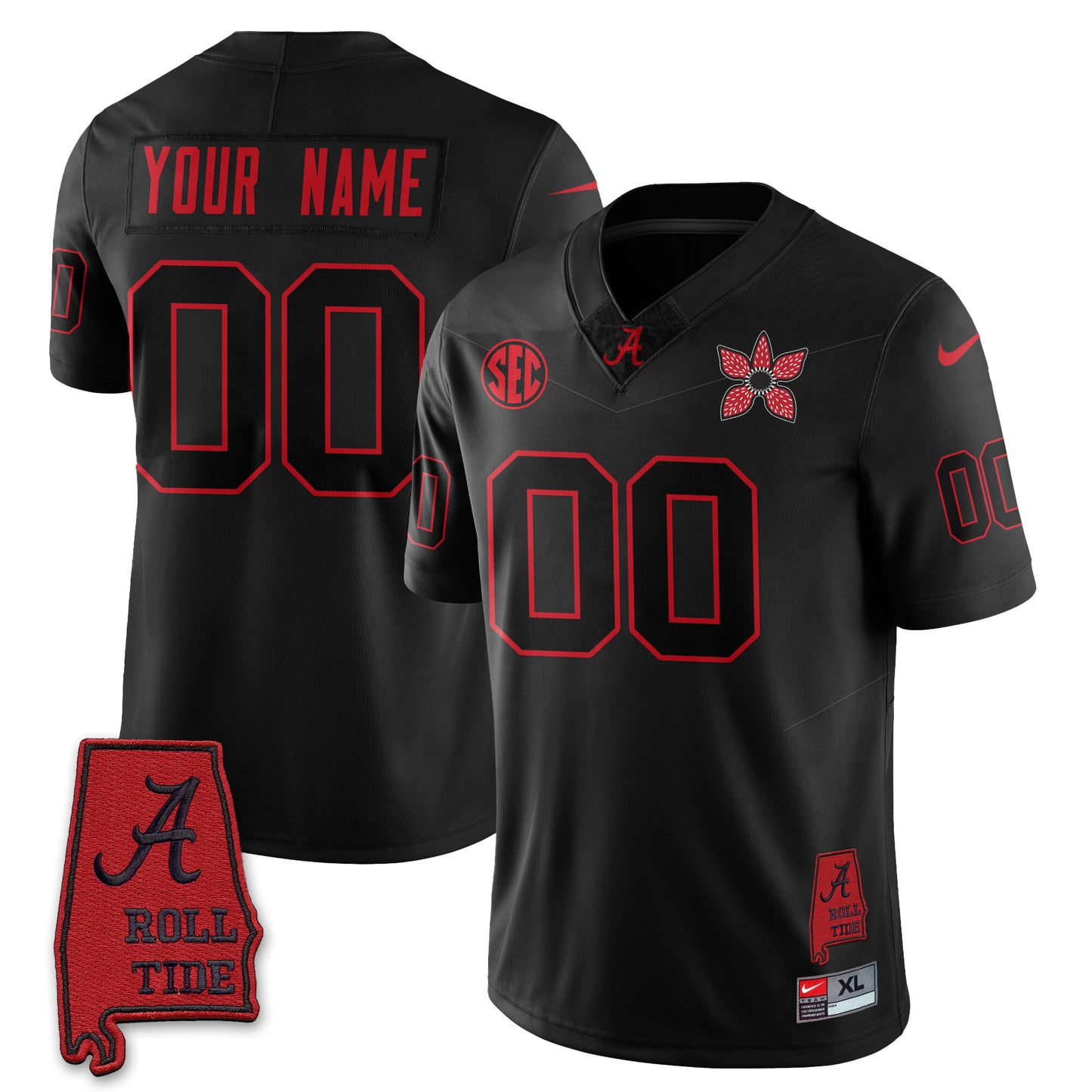 Custom BAMA 'Stranger Things Edition' Vapor Limited Jersey - All Stitched (Copy)