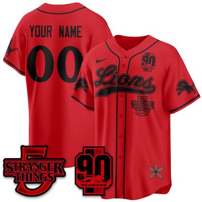 DET 'Stranger Things Edition' Vapor Limited Baseball Jersey - All Stitched