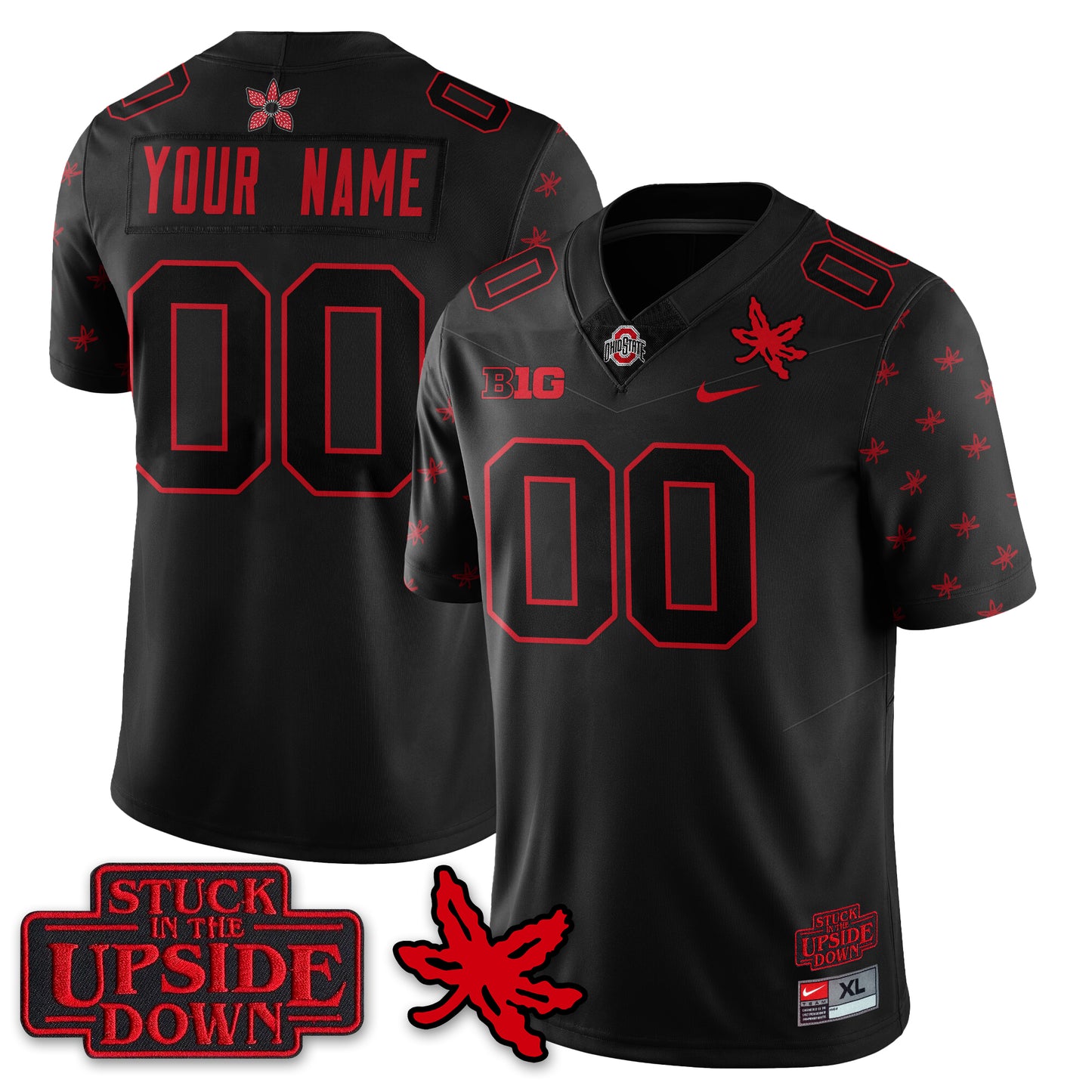 OSU 'Stranger Things Edition' Vapor Limited Custom Jersey - All Stitched