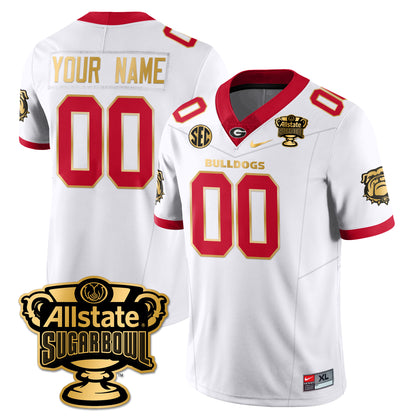 Custom UGA Vapor Limited Football Jersey - Sugar Bowl - All Stitched