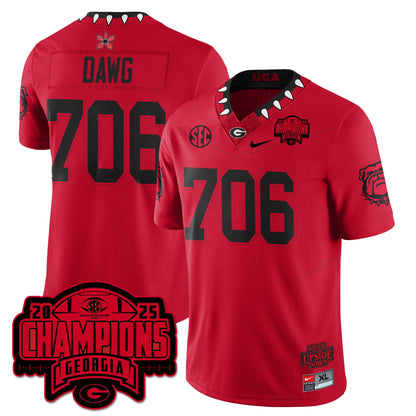 UGA Stranger Things Vapor Limited Jersey - SEC Football Champions - All Stitched