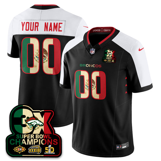 Custom DEN Mexico Vapor Limited Jersey - All Stitched