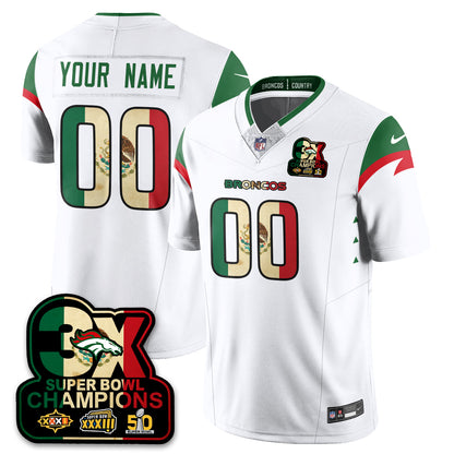 Custom DEN Mexico Vapor Limited Jersey - All Stitched