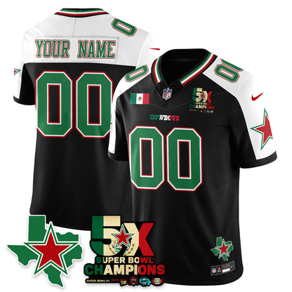 DAL Mexico Vapor Limited Custom Jersey - All Stitched