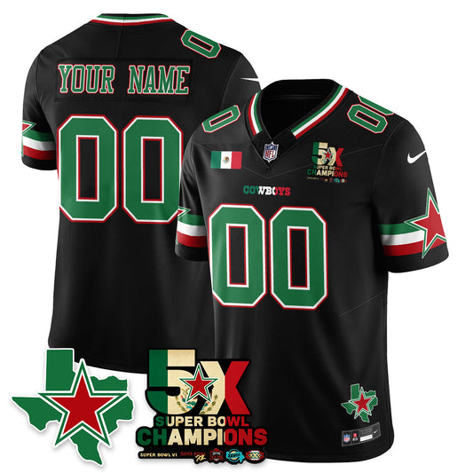 DAL Mexico Vapor Limited Custom Jersey - All Stitched