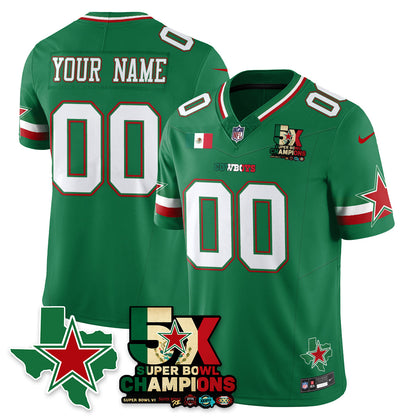 DAL Mexico Vapor Limited Custom Jersey - All Stitched