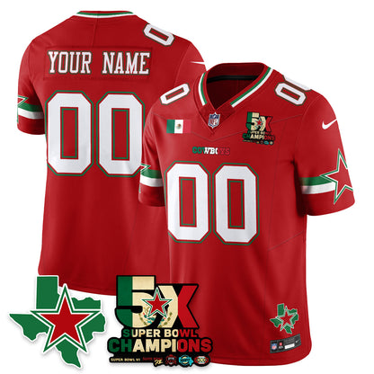 DAL Mexico Vapor Limited Custom Jersey - All Stitched