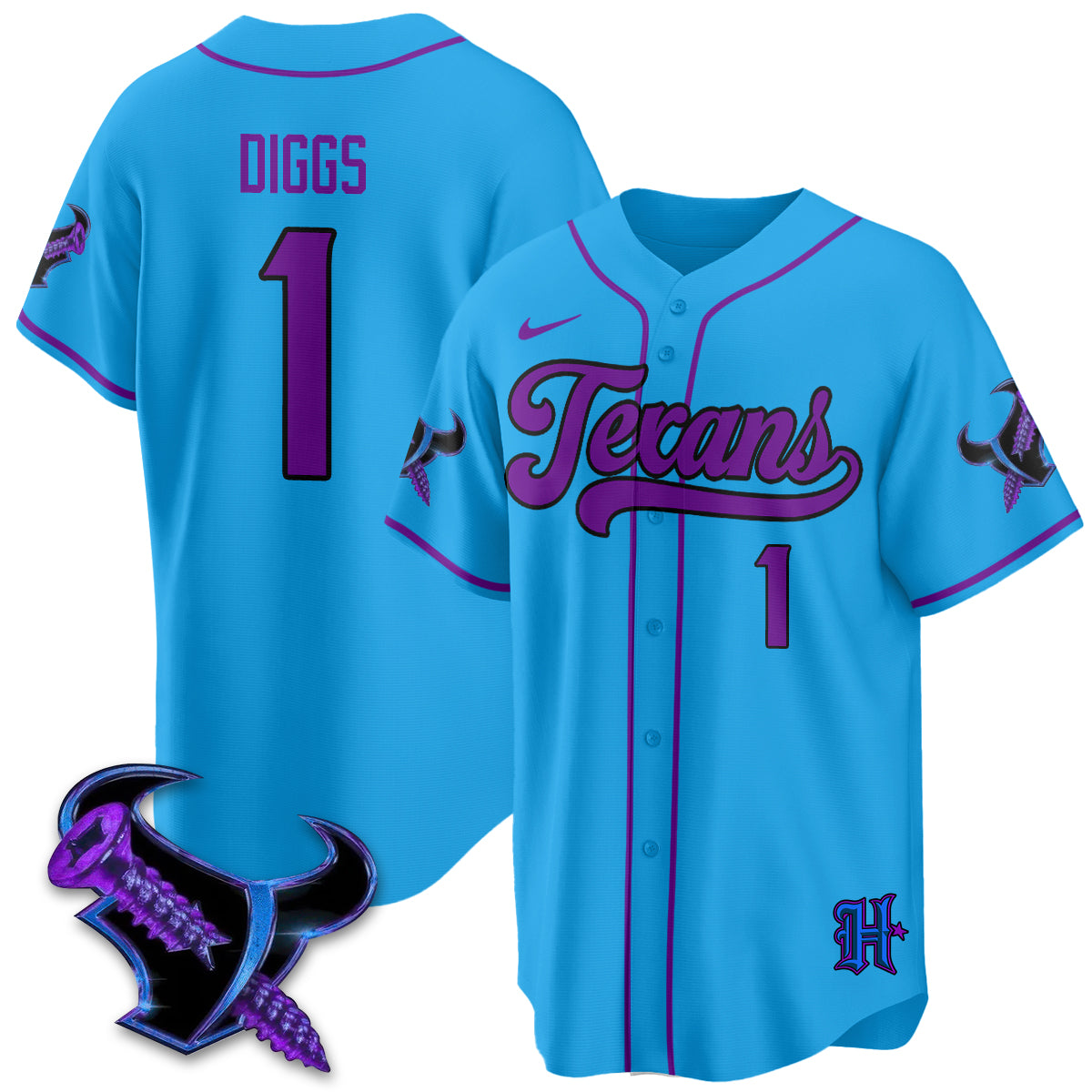 HOU DJ Screw Vapor Limited Baseball Jersey - All Stitched