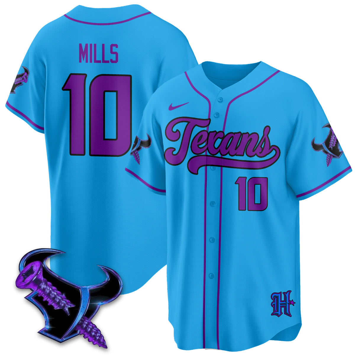 HOU DJ Screw Vapor Limited Baseball Jersey - All Stitched