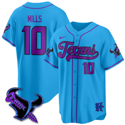 HOU DJ Screw Vapor Limited Baseball Jersey - All Stitched