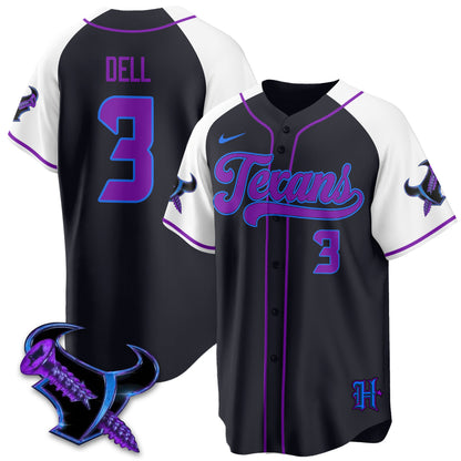 HOU DJ Screw Vapor Limited Baseball Jersey - All Stitched