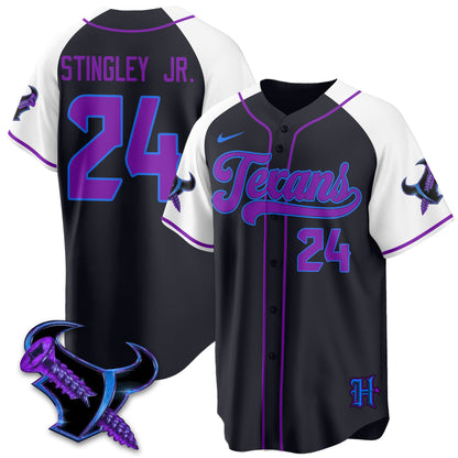 HOU DJ Screw Vapor Limited Baseball Jersey - All Stitched