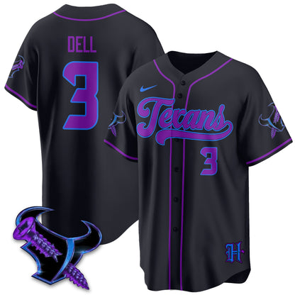 HOU DJ Screw Vapor Limited Baseball Jersey - All Stitched
