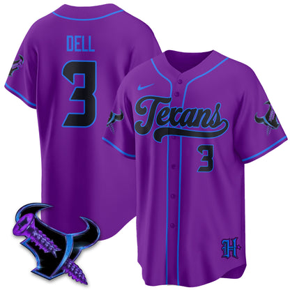 HOU DJ Screw Vapor Limited Baseball Jersey - All Stitched