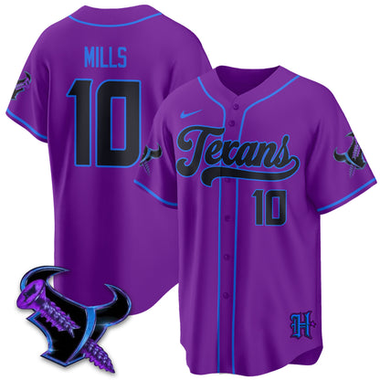 HOU DJ Screw Vapor Limited Baseball Jersey - All Stitched