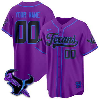 HOU DJ Screw Vapor Limited Baseball Jersey - All Stitched