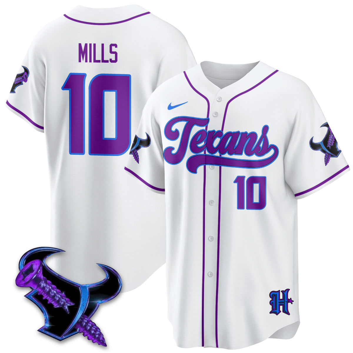 HOU DJ Screw Vapor Limited Baseball Jersey - All Stitched