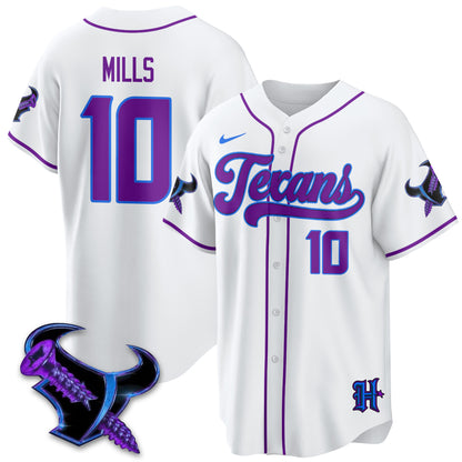 HOU DJ Screw Vapor Limited Baseball Jersey - All Stitched