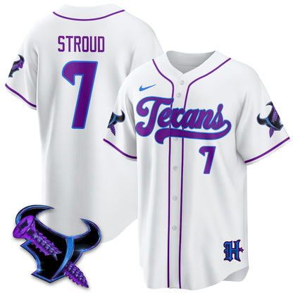 HOU DJ Screw Vapor Limited Baseball Jersey - All Stitched