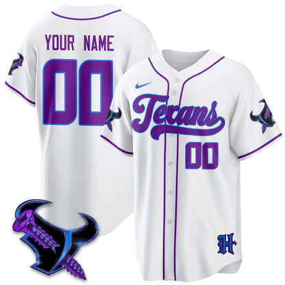 HOU DJ Screw Vapor Limited Baseball Jersey - All Stitched
