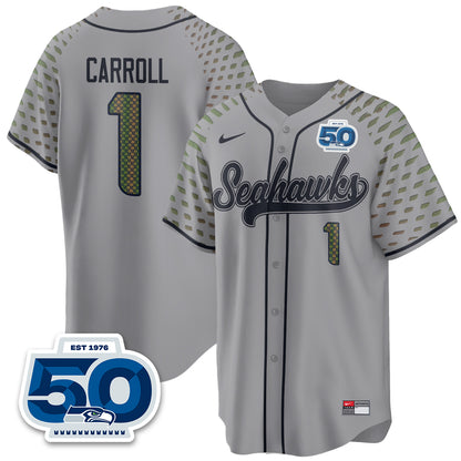 Seattle Seahawks 2025 Rivalries Vapor Limited Baseball Jersey - All Stitched