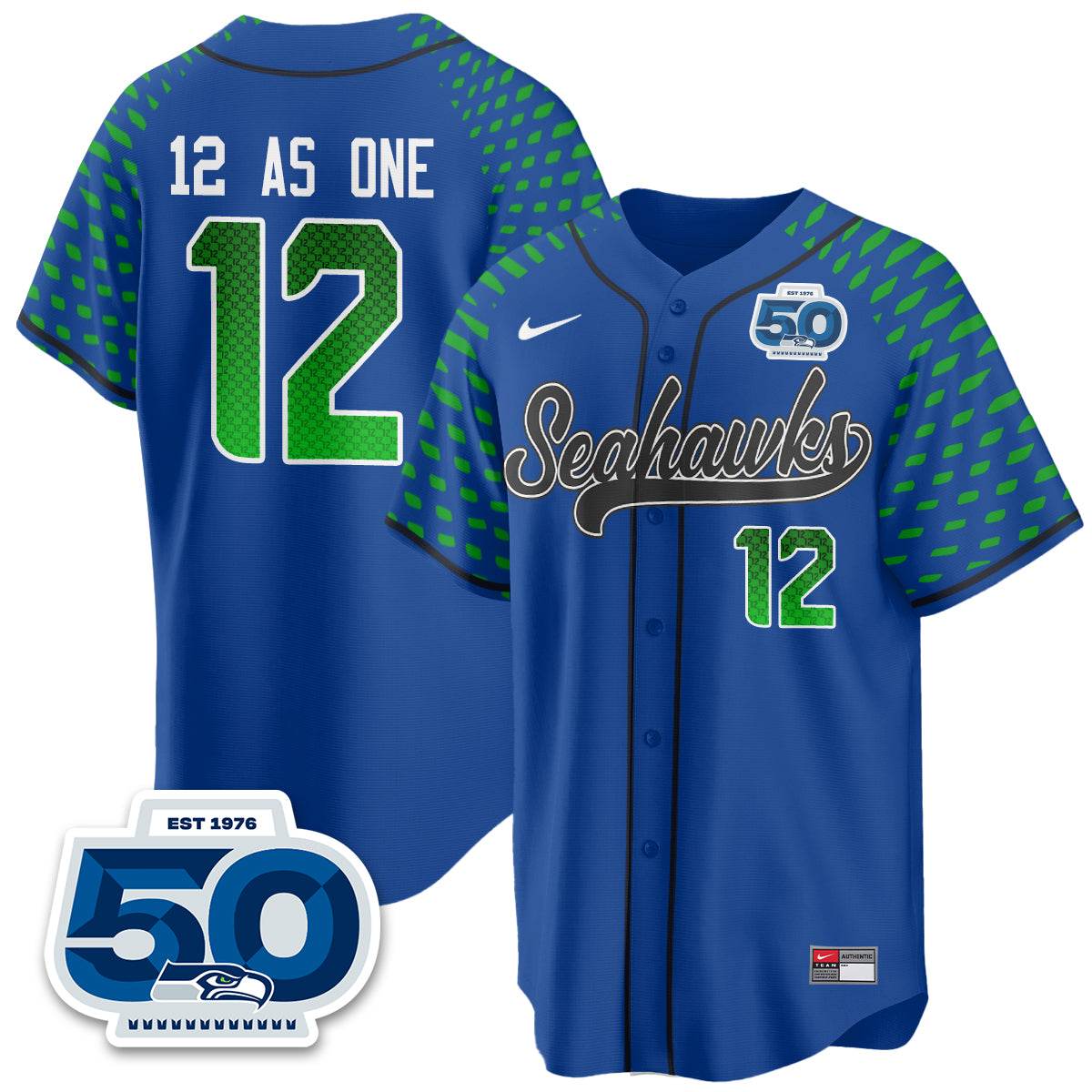 Seattle Seahawks 2025 Rivalries Vapor Limited Baseball Jersey - All Stitched
