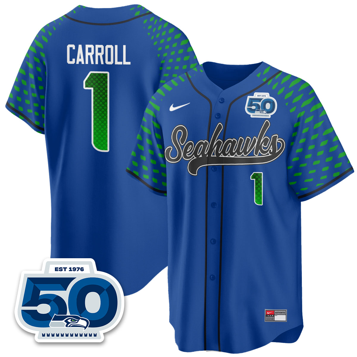 Seattle Seahawks 2025 Rivalries Vapor Limited Baseball Jersey - All Stitched