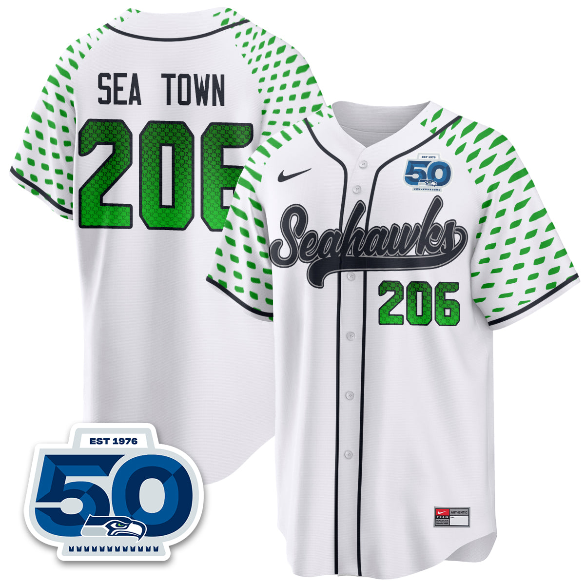 Seattle Seahawks 2025 Rivalries Vapor Limited Baseball Jersey - All Stitched