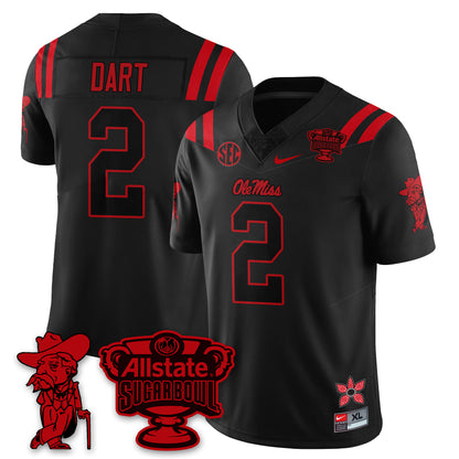 Ole Miss Rebels 2025 Sugar Bowl 'Stranger Things Edition' Vapor Limited Football Jersey - All Stitched