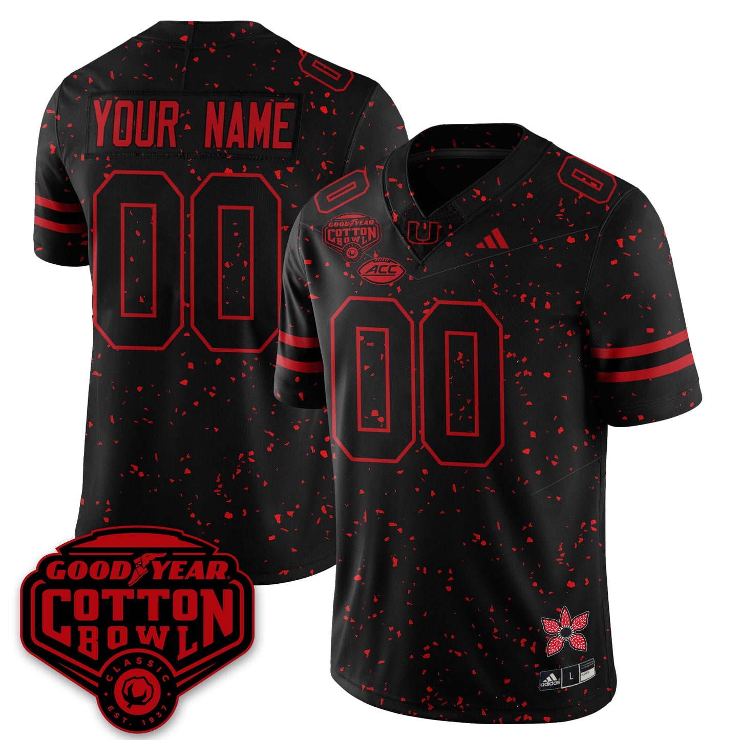 MIA "Stranger Things" Vapor Limited Football Custom Jersey - All Stitched