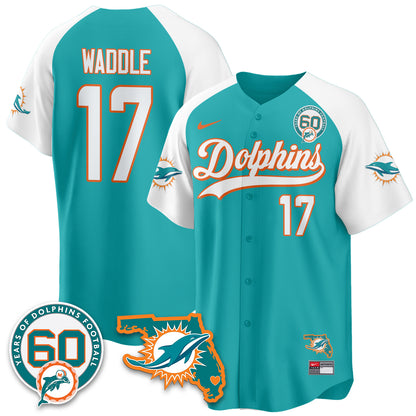 MIA 60th Season Vapor Limited Baseball Jersey - All Stitched