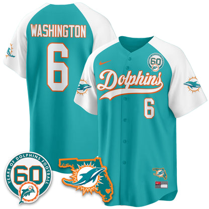 MIA 60th Season Vapor Limited Baseball Jersey - All Stitched