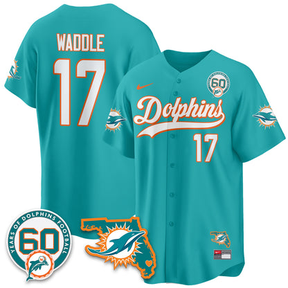 MIA 60th Season Vapor Limited Baseball Jersey - All Stitched
