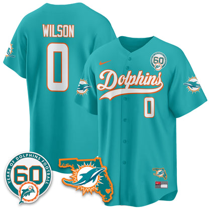 MIA 60th Season Vapor Limited Baseball Jersey - All Stitched