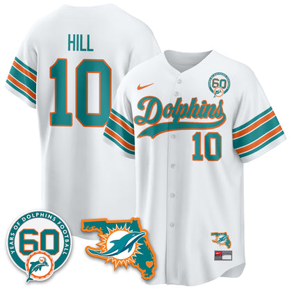 MIA 60th Season Vapor Limited Baseball Jersey - All Stitched