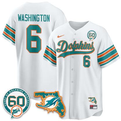 MIA 60th Season Vapor Limited Baseball Jersey - All Stitched