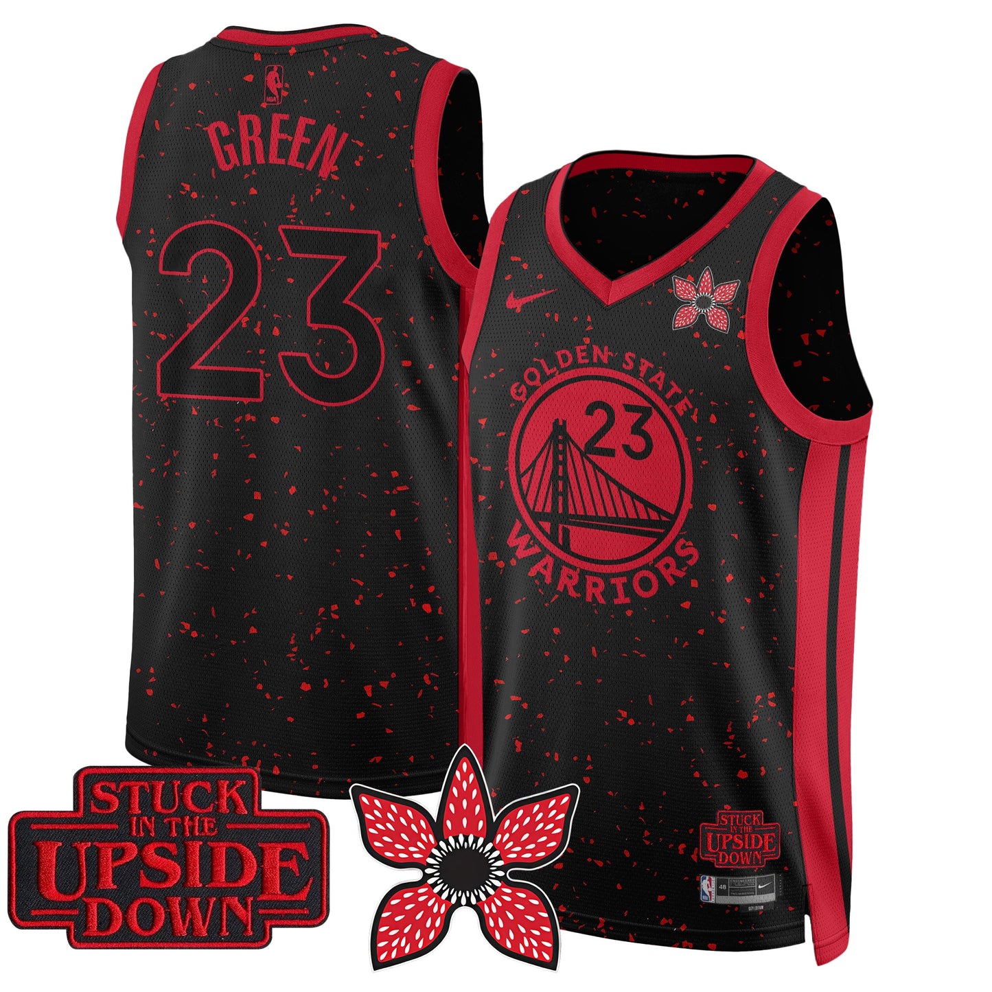 GSW 'Stranger Things Edition' Swingman Jersey - All Stitched