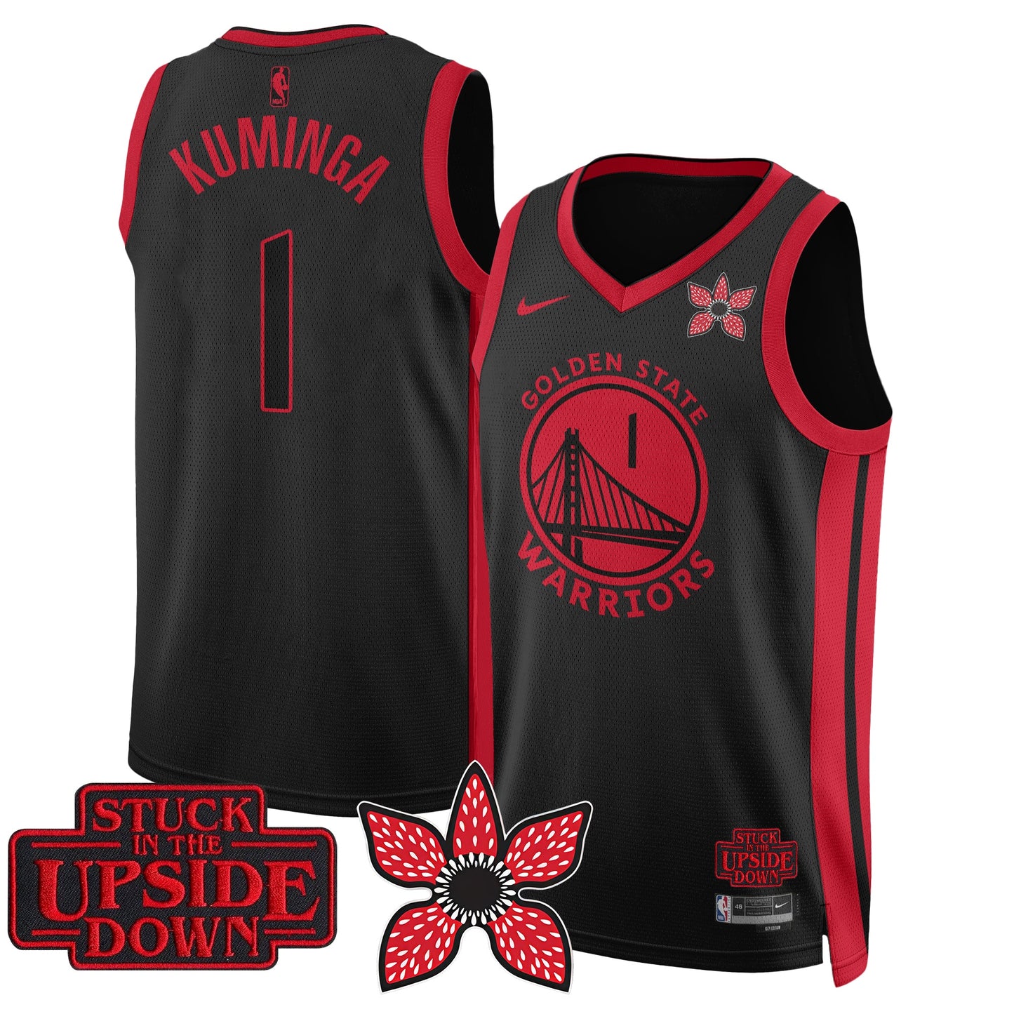 GSW 'Stranger Things Edition' Swingman Jersey - All Stitched