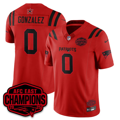 NE 'Stranger Things' AFC East Division Champions Vapor Limited Jersey - All Stitched