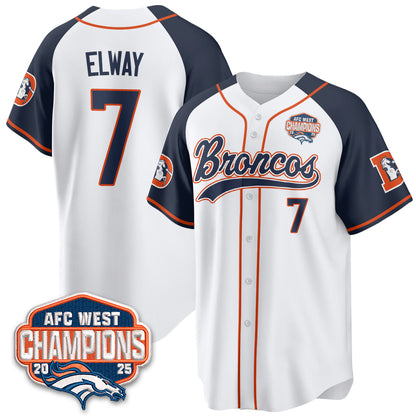 DEN AFC West Division Champions Vapor Limited Baseball Jersey - All Stitched