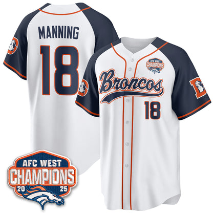 DEN AFC West Division Champions Vapor Limited Baseball Jersey - All Stitched