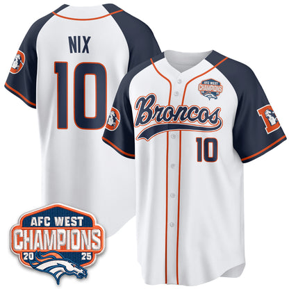 DEN AFC West Division Champions Vapor Limited Baseball Jersey - All Stitched