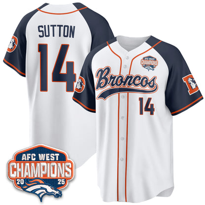 DEN AFC West Division Champions Vapor Limited Baseball Jersey - All Stitched