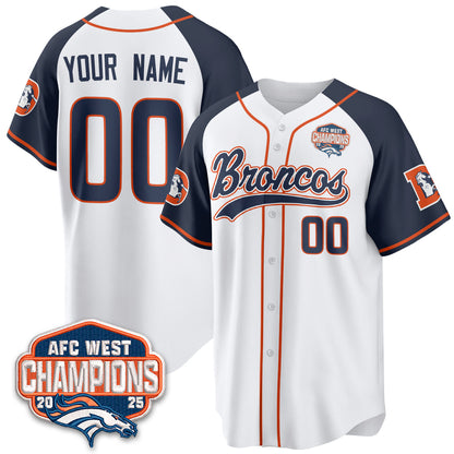 DEN AFC West Division Champions Vapor Limited Baseball Custom Jersey - All Stitched (Copy)