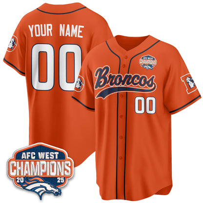 DEN AFC West Division Champions Vapor Limited Baseball Custom Jersey - All Stitched (Copy)