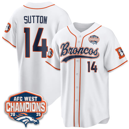 DEN AFC West Division Champions Vapor Limited Baseball Jersey - All Stitched